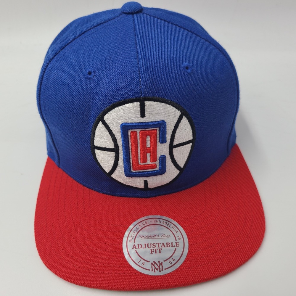 Los Angeles Clippers Hat Snapback Mitchell & Ness Blue Red NBA Wool Blend Men